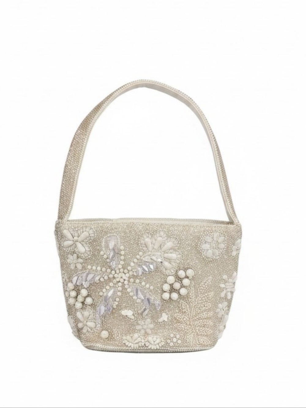 Studio 12 White Beaded & Embellished Shoulder Bag – NWT | Viral Coquette Purse